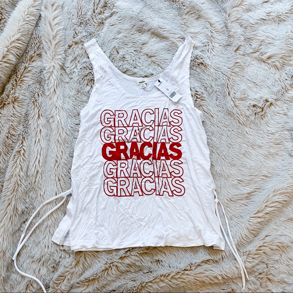 Gracias lace up tank top